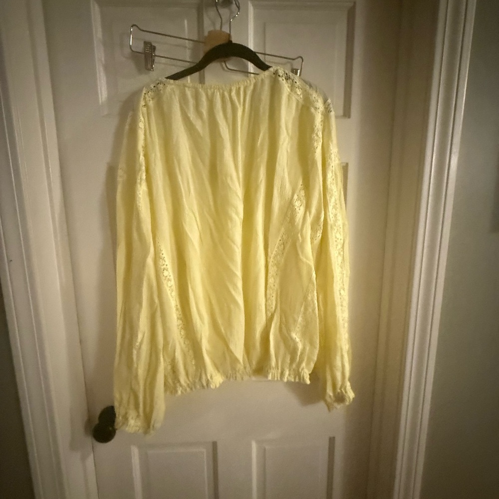 Free People Yellow Blouse - Picture 2 of 2